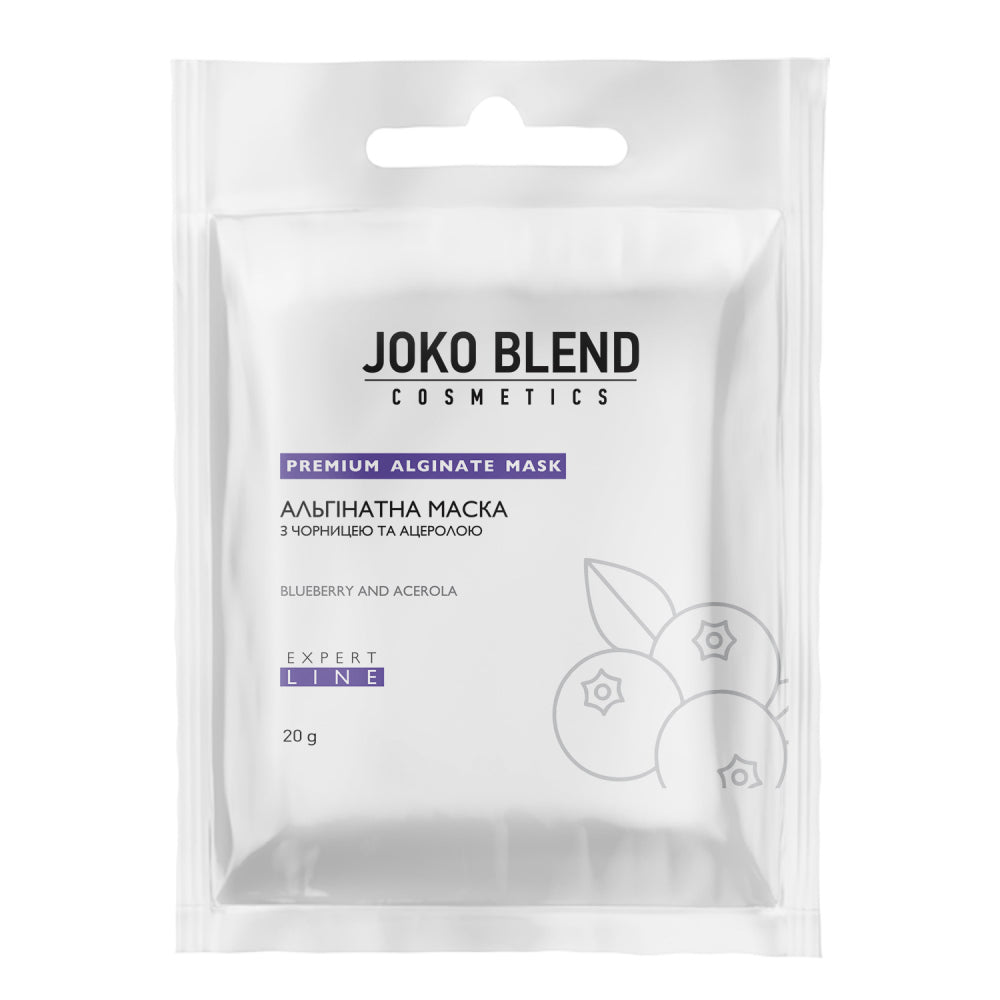 Joko Blend alginate face mask with blueberries and acerola
