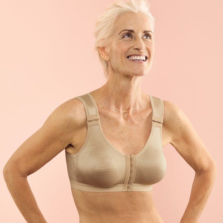 LONDON | compression bra | beige
