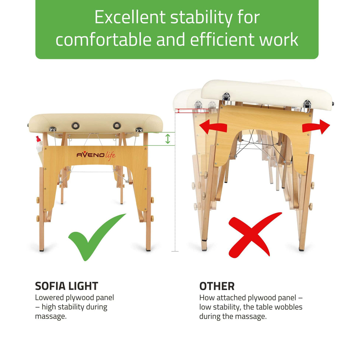 Sofia Light saliekamais masāžas galds, attēls 7