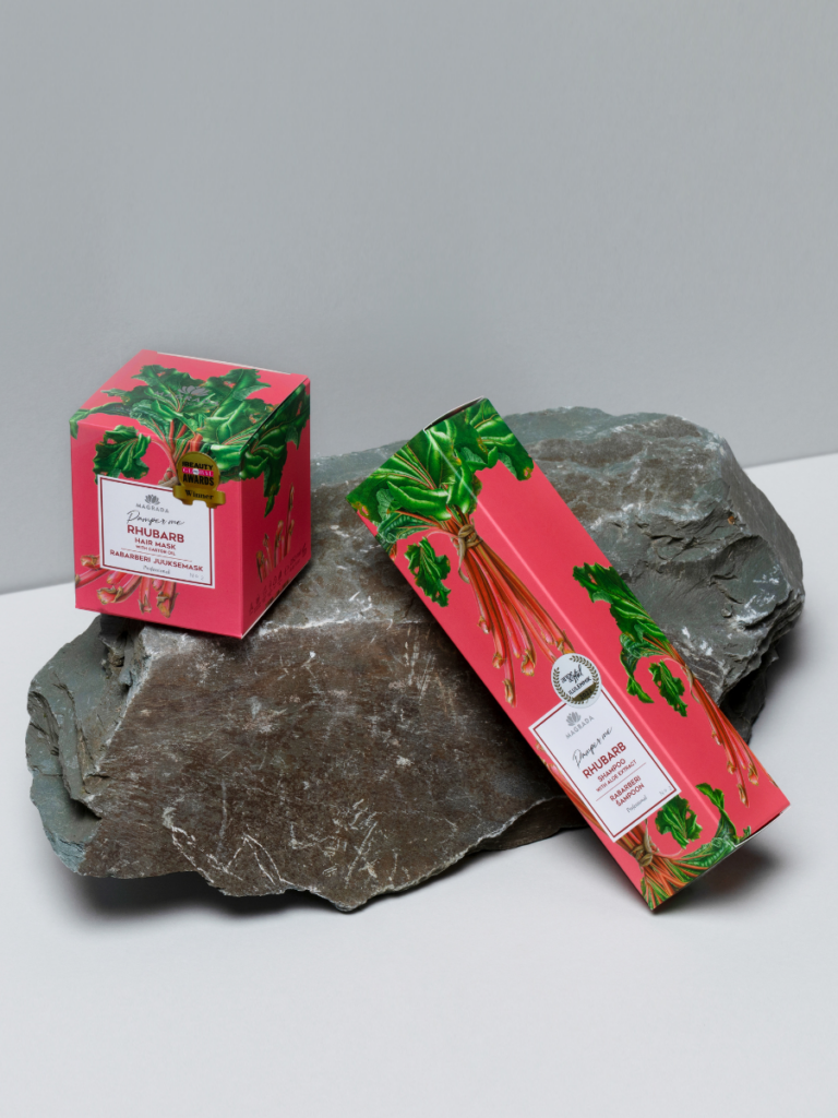 Magrada Rhubarb rabarberu matu kopšanas līnija