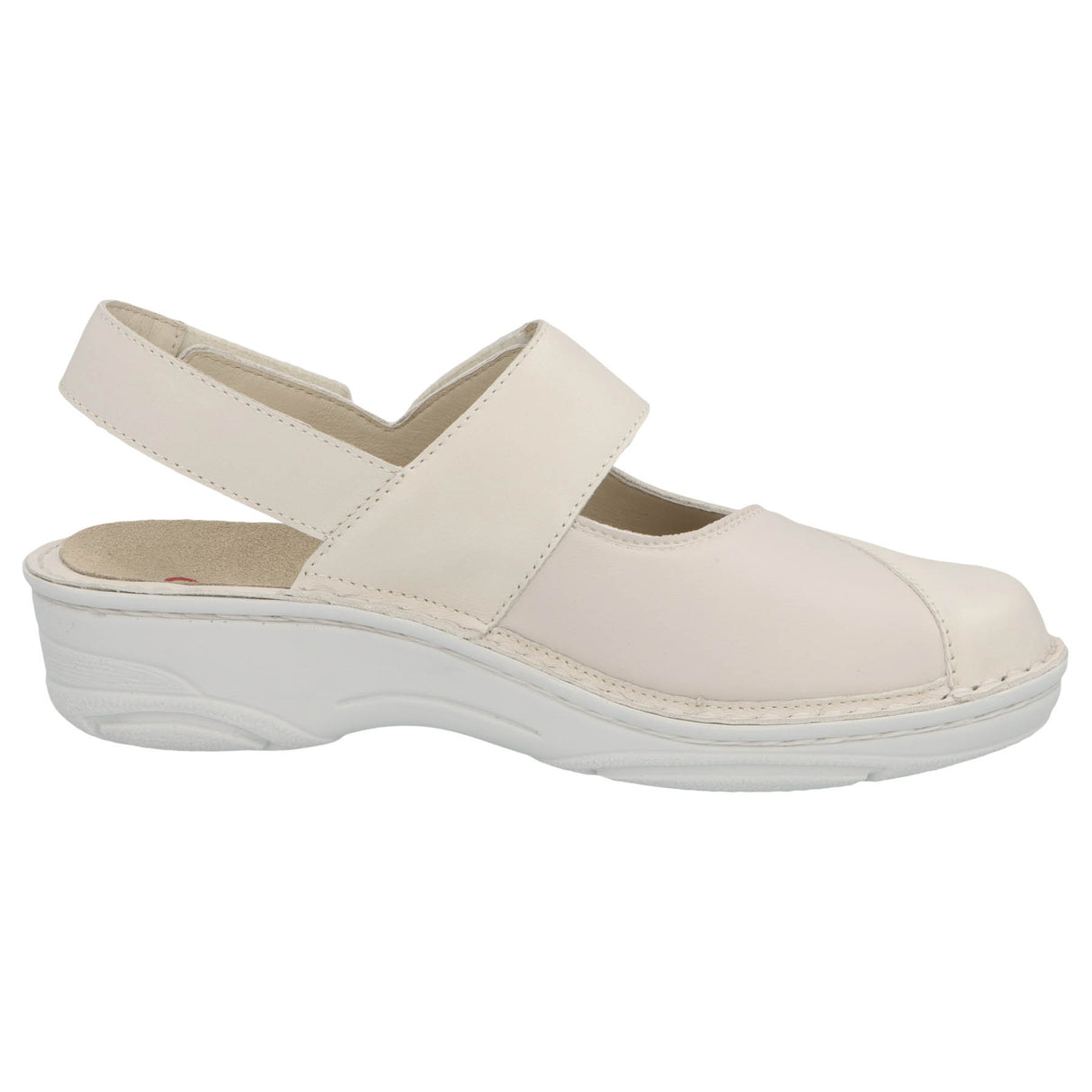 Helene Aventin Beige Leather/Stretch sānskats pa labi