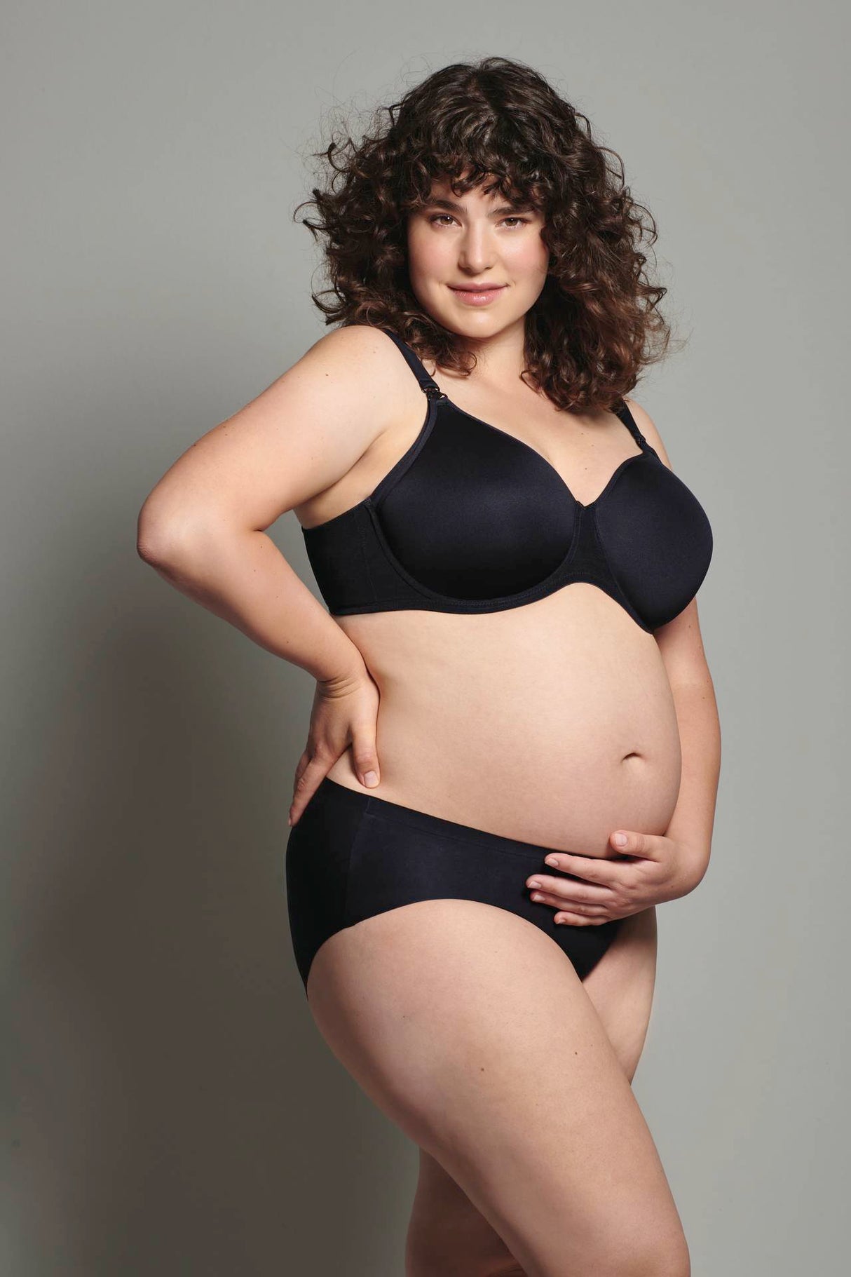 MISS ANITA | nursing bra | with wire and special padding | black