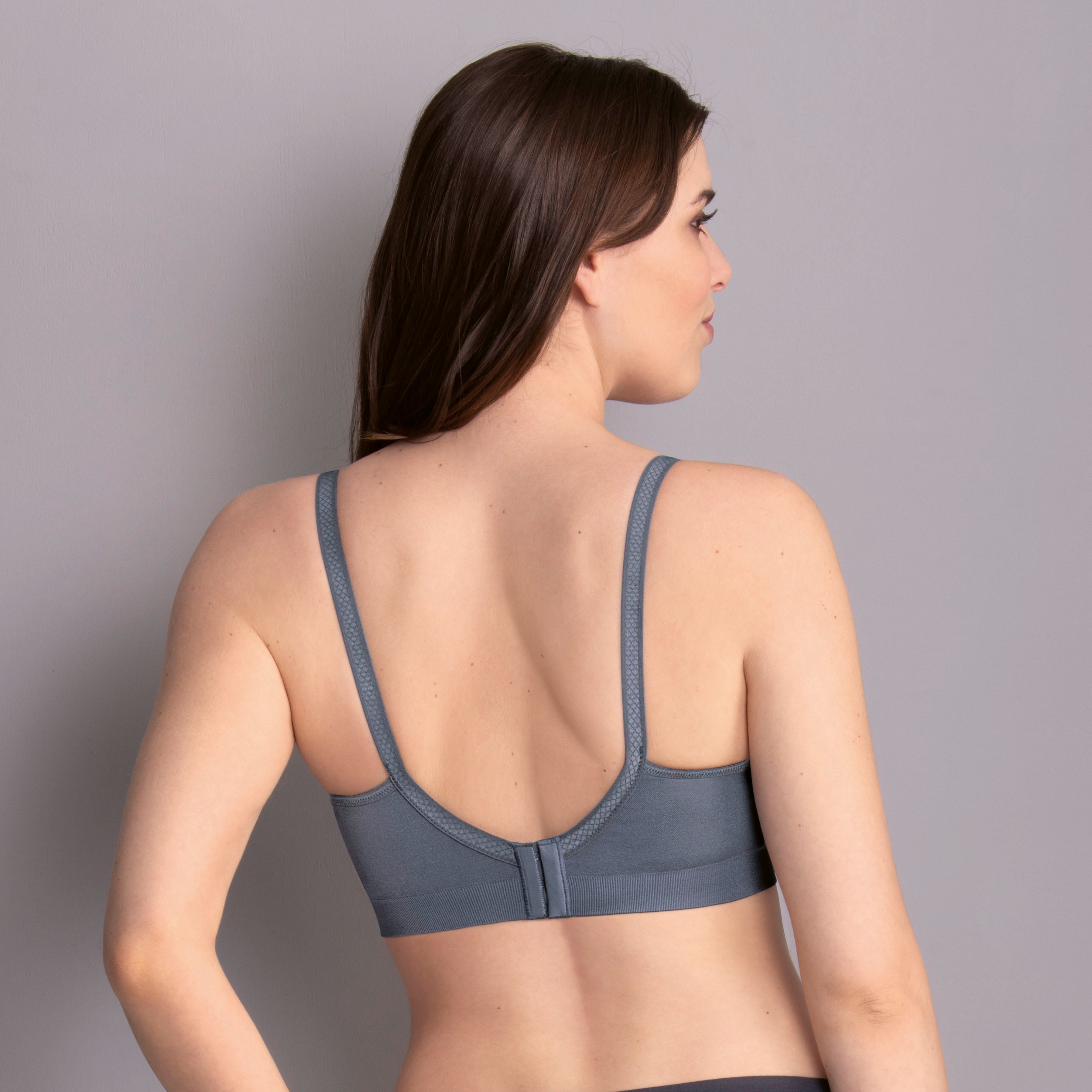 SEAMLESS | nursing bra | without wires | sky grey