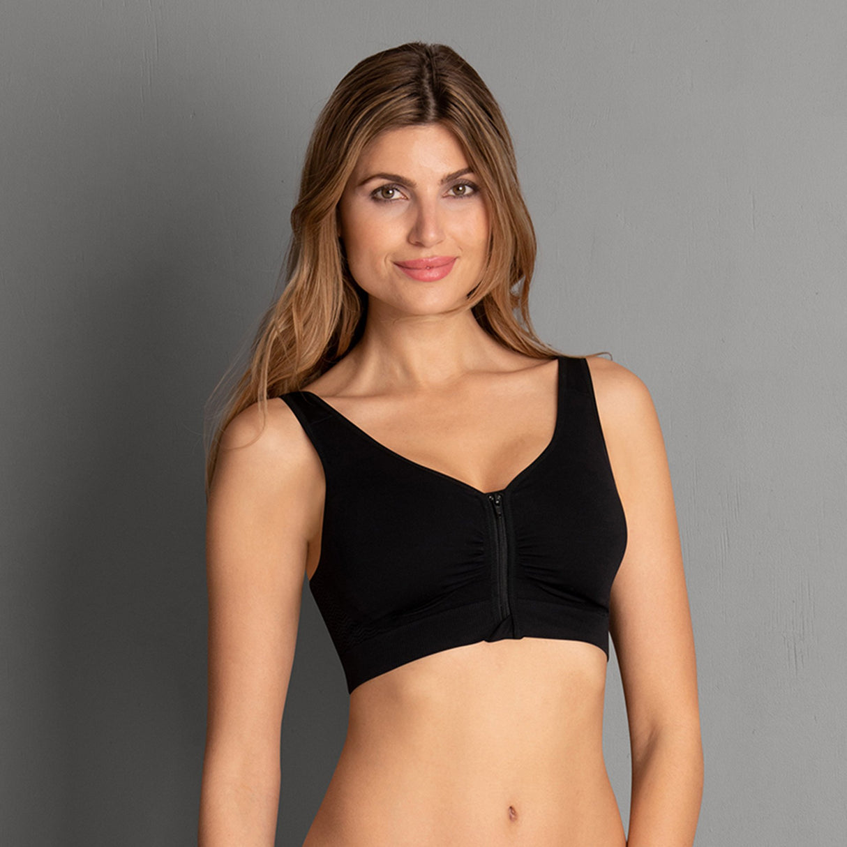 LYNN | post mastectomy bra | bilateral | black