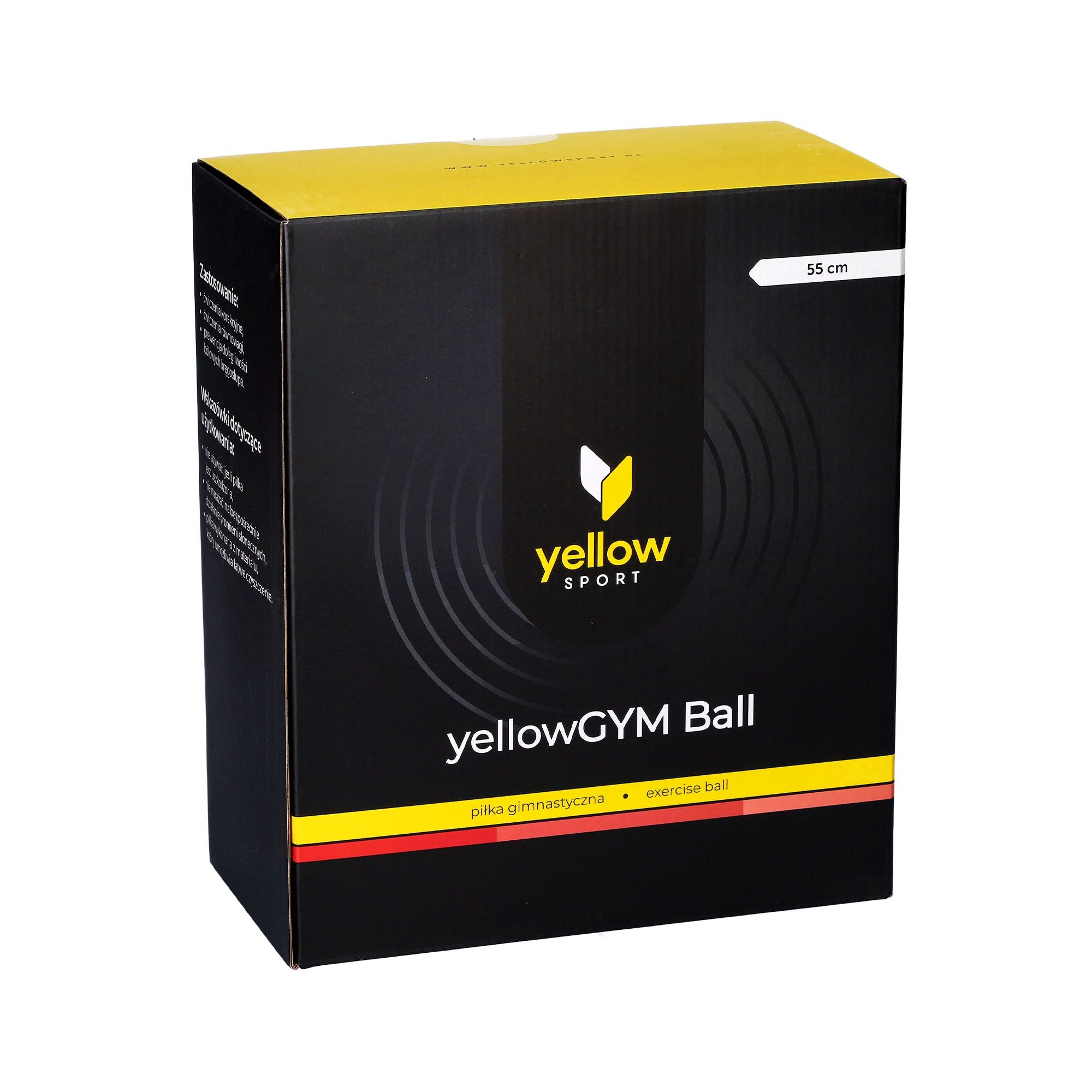 Exercise ball, red | yellowGYM Exercise ball, 55 cm