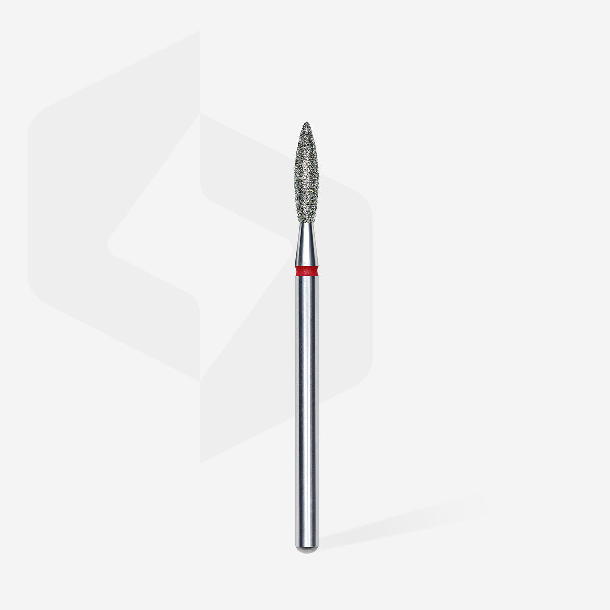 Dimanta liesmveida frēze, sarkana EXPERT d - 2,3 mm / 10 mm