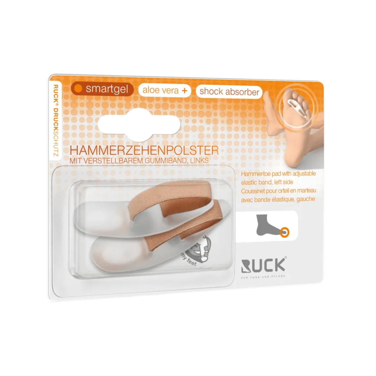 RUCK SmartGel | Polsteris āmurveida pirkstiem