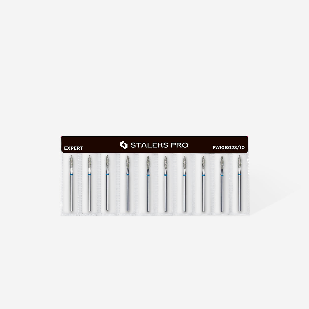 STALEKS Dimanta liesmveida frēze, zila EXPERT d - 2,3 mm / 10 mm