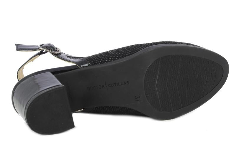 Doctor Cutillas apavi melni ar siksniņu