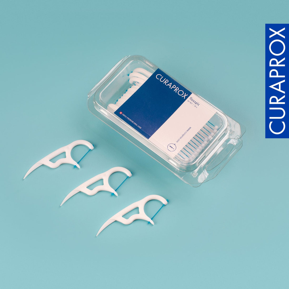 Dental floss in holder 30pcs | Dental floss picks