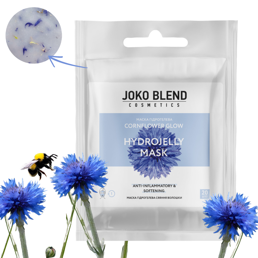 Joko Blend hydrogel face mask Cornflower glow