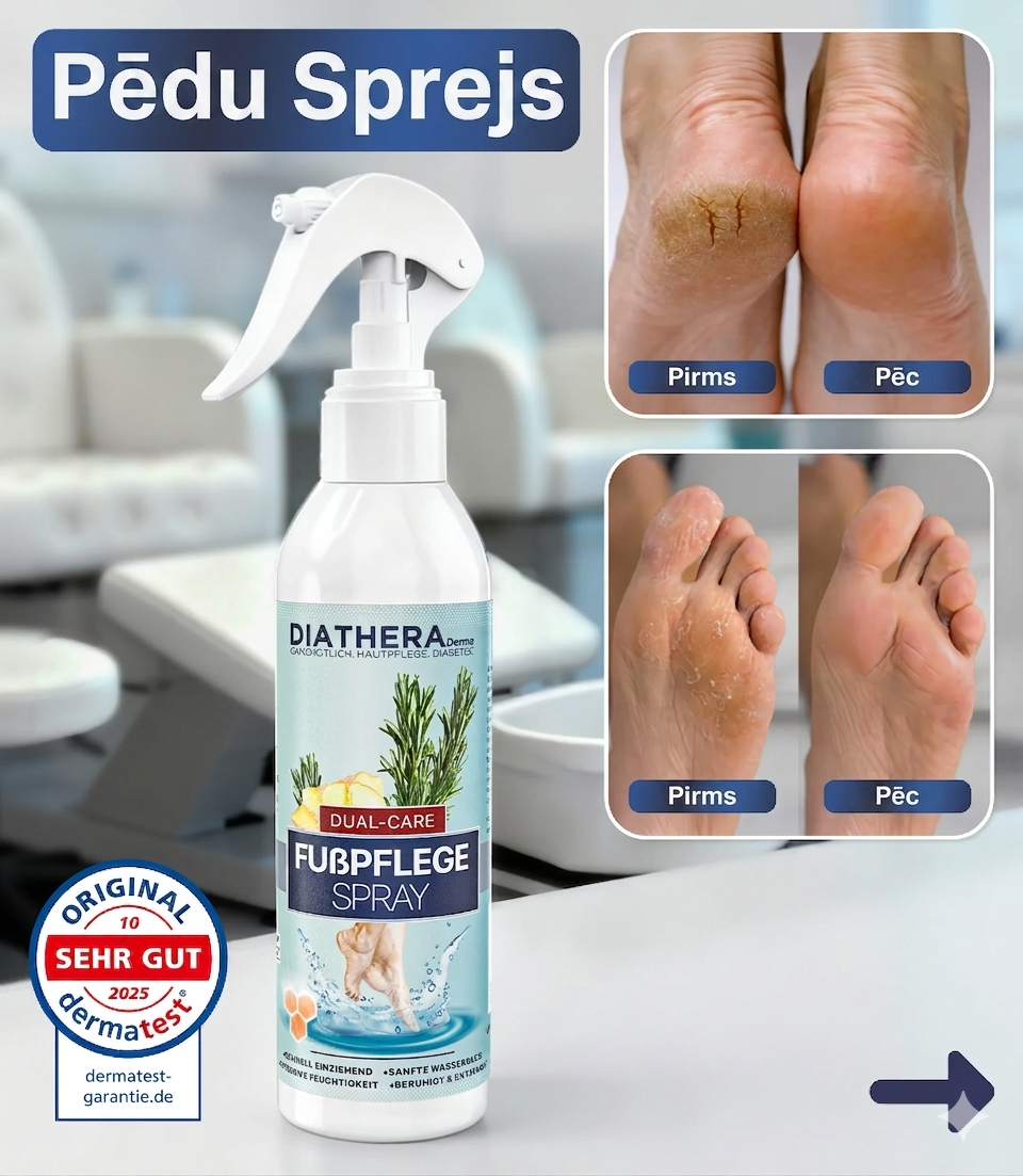 DIATHERA Derma Fußspray izsmidzināms losjons pēdām Neitrāls 250ml