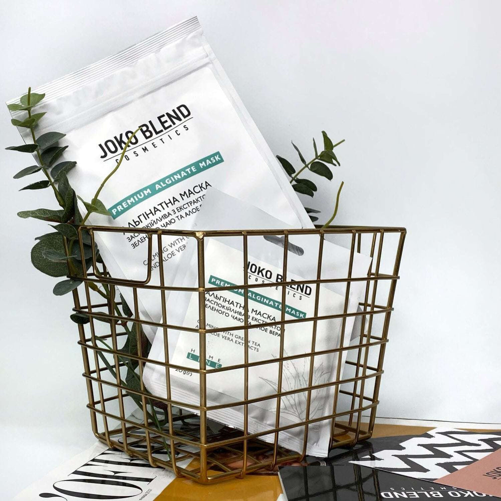 Joko Blend alginate soothing face mask with green tea and aloe vera