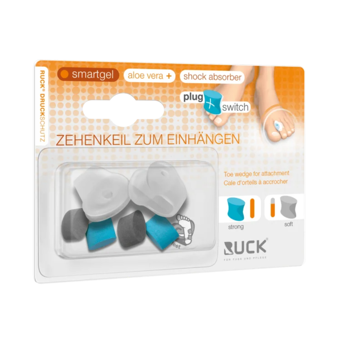 RUCK SmartGel pirkstu starplika, plug+switch