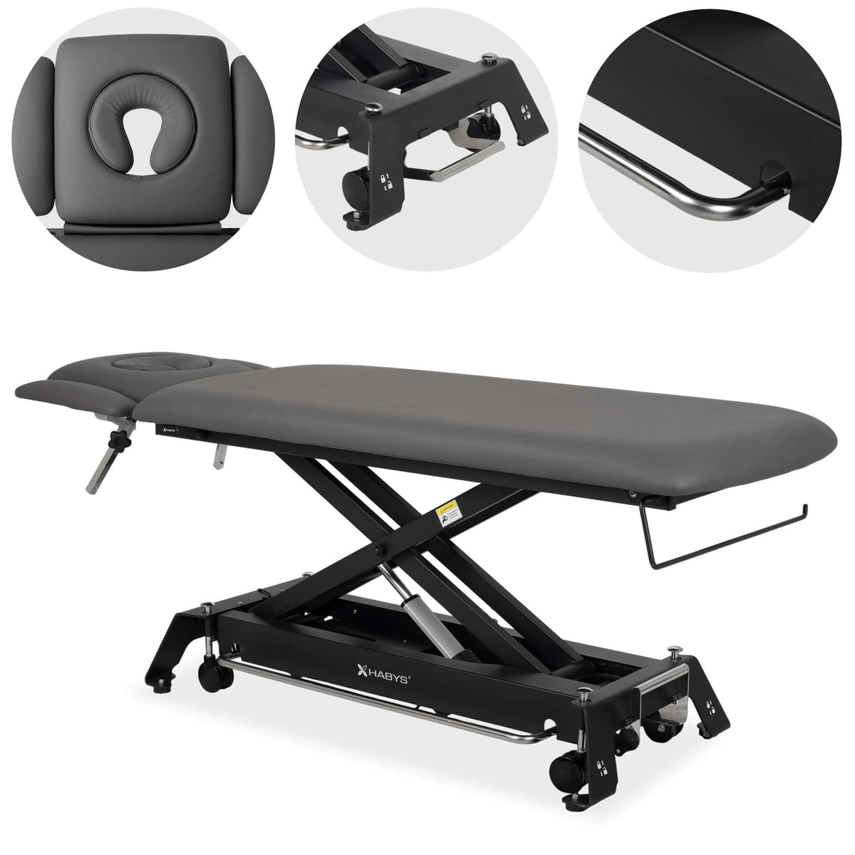 Evero Cross X4 ERGO procedūru galds, kājas vadība