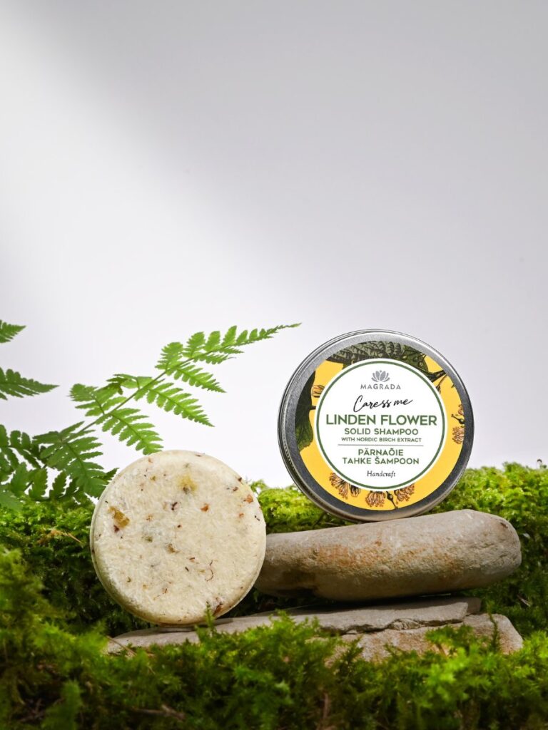 Magrada Linden Flower cietais šampūns 58 g uz akmens un sūnām