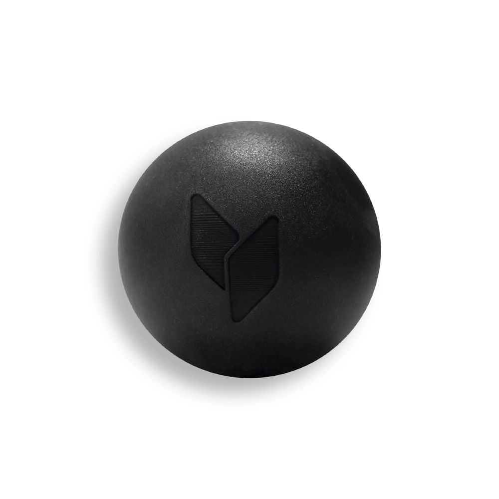 Silicone massage ball, black | yellowMASSAGE Ball SILICONE, 6.5 cm