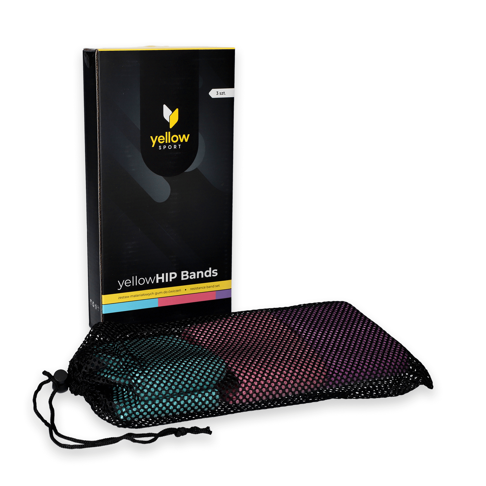 Fabric exercise bands, 3pcs. | yellowHIP Resistance Band SET