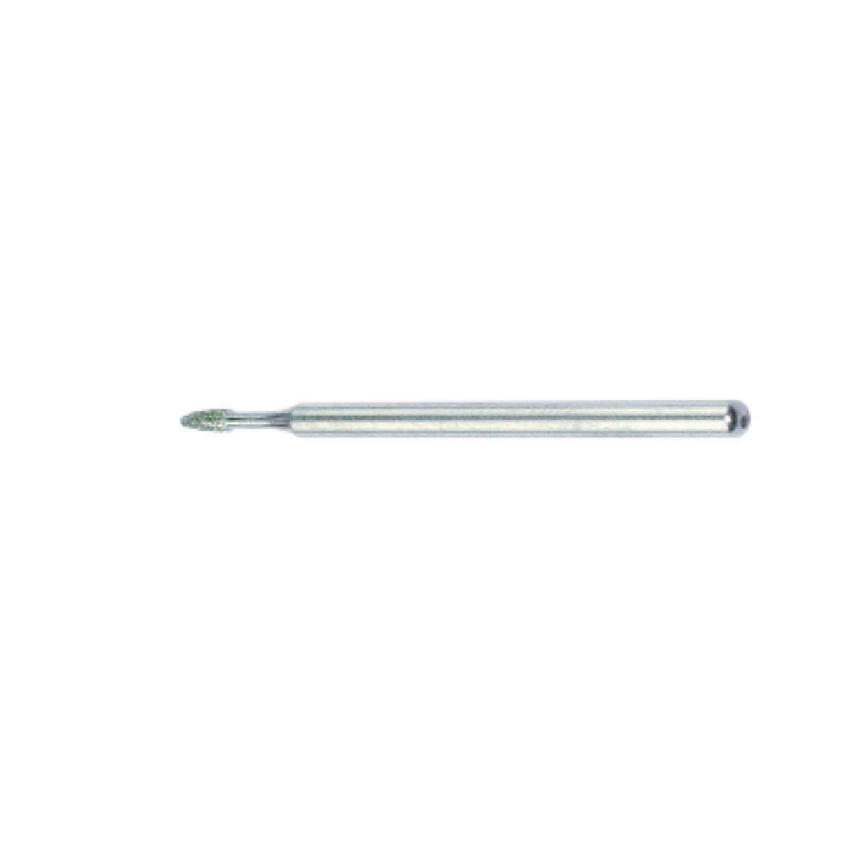Diamond milling cutter, medium coarse - pear-shaped U/min 85,000, length 4mm, Ø1.6mm