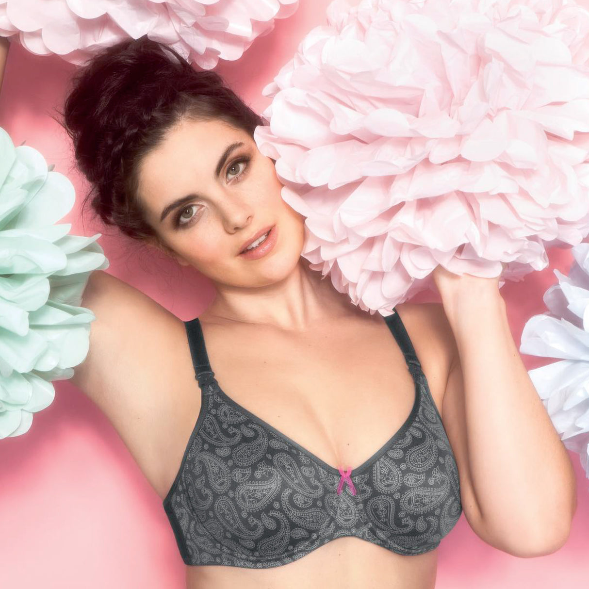 PAISLEY | nursing bra | gray