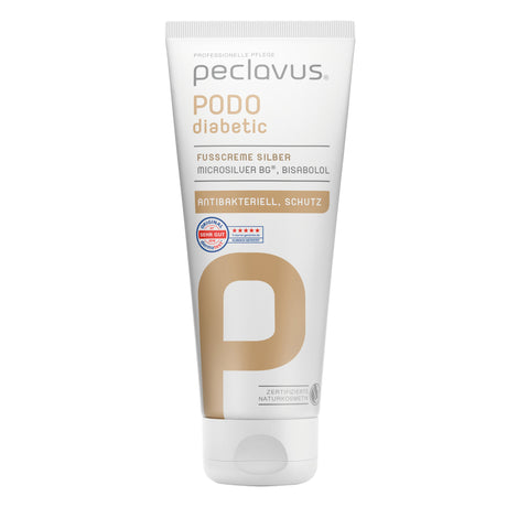 antibakteriāls krēms pēdām - ar sudrabu // PODOdiabetic Fußcreme Silber // 100ml - dynasty.lv