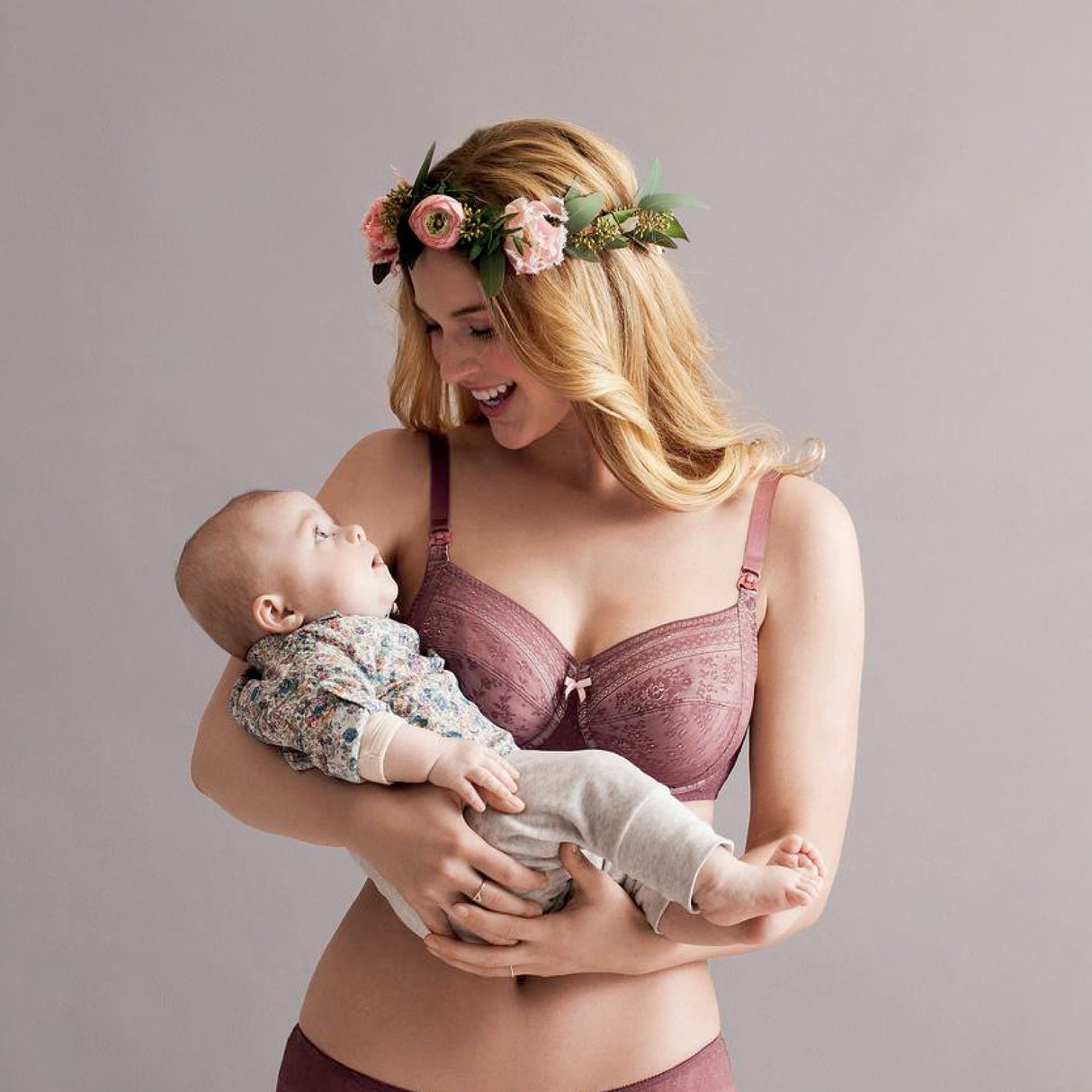 FLEUR | nursing bra | with wires | berry