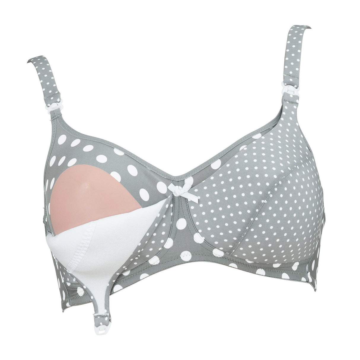 POLKA DOT | nursing bra | without wires | gray
