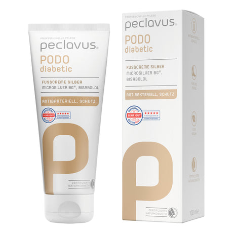 antibakteriāls krēms pēdām - ar sudrabu // PODOdiabetic Fußcreme Silber // 100ml - dynasty.lv