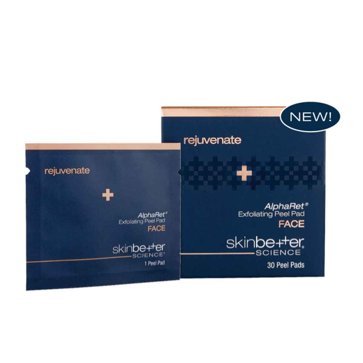 REJUVENATE AlphaRet® exfoliating peeling pads, 30PCS.