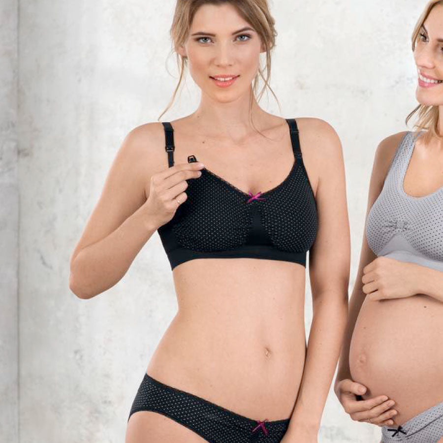 SEAMLESS | nursing bra | without wires | black