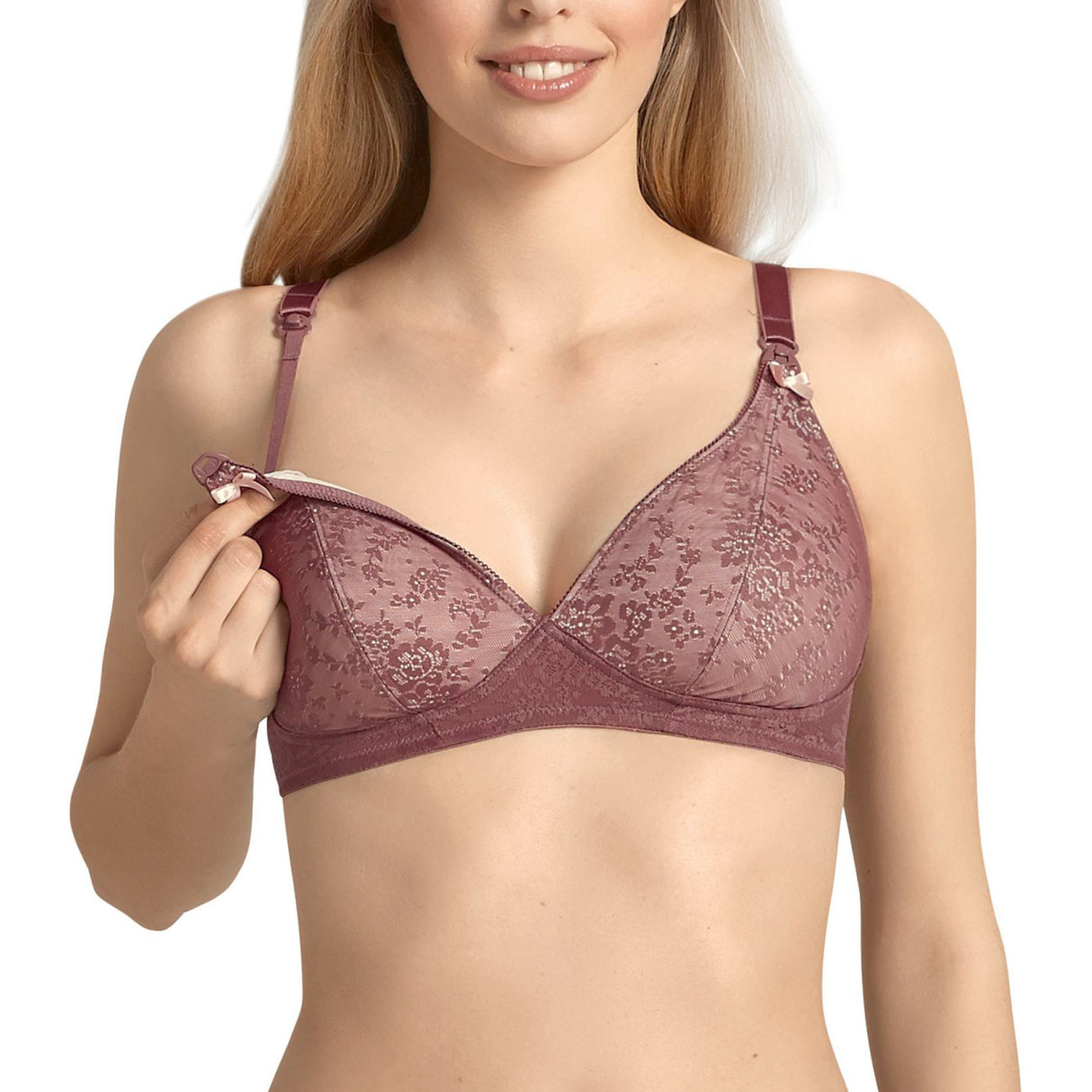 FLEUR | nursing bra | without wires | berry