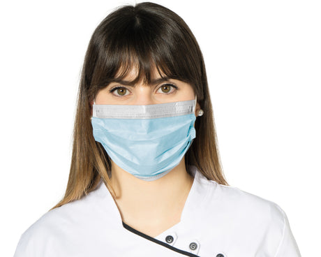 Disposable protective face masks blue | 50 pieces
