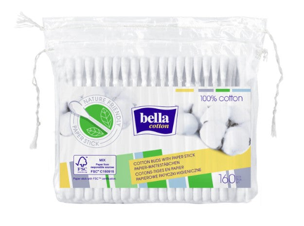 BELLA Cotton swabs, 160 pcs.