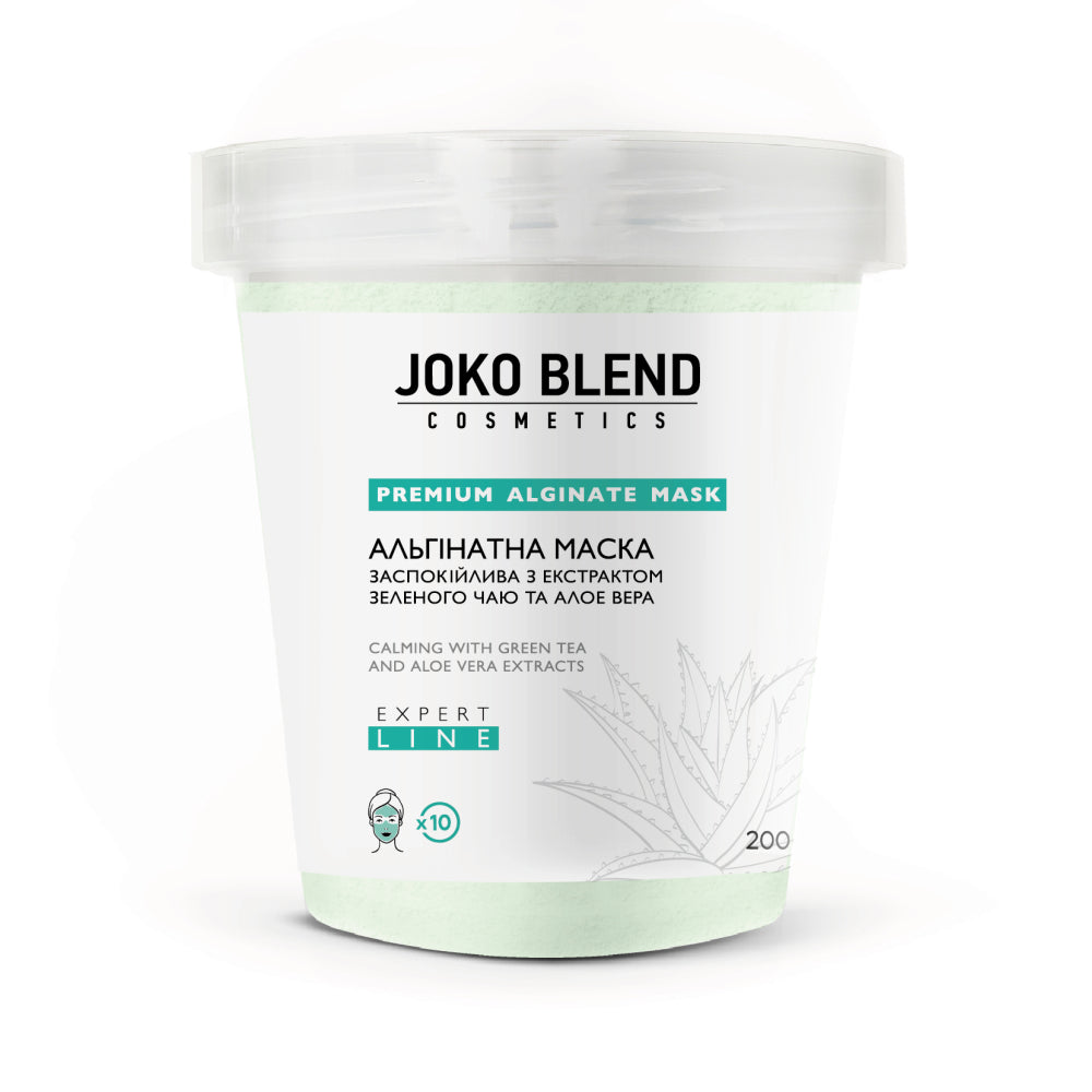 Joko Blend algināta nomierinoša maska sejai ar zaļo tēju un alveju
