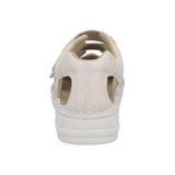 Larena Lugano Cream White Suede aizmugures skats