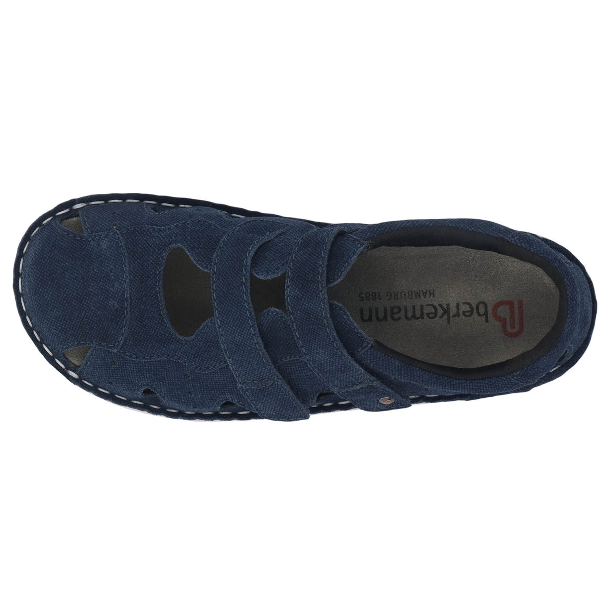 Larena Lugano Blue Suede skats no augšas