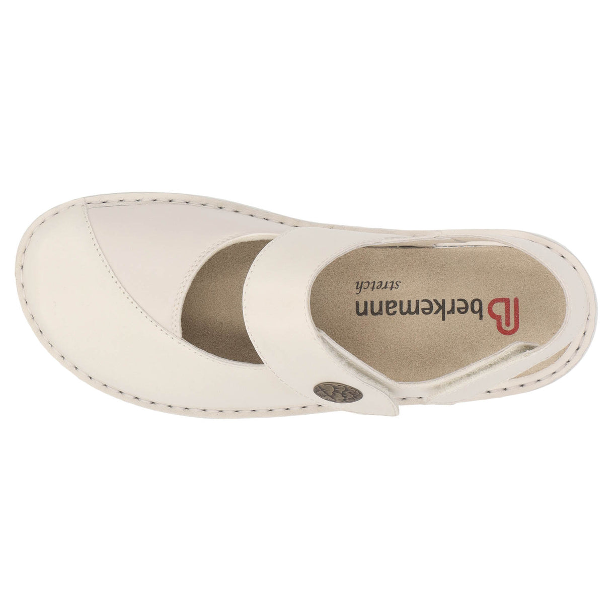 Helene Aventin Beige Leather/Stretch skats no augšas