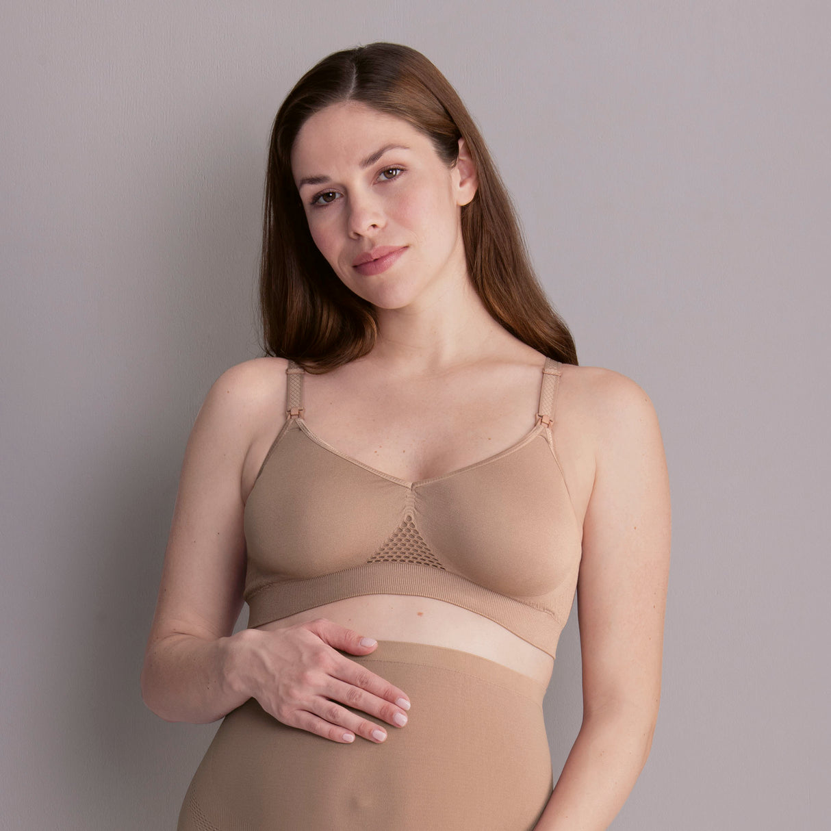 SEAMLESS | nursing bra | without wires | dusty rose