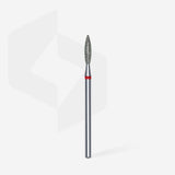Dimanta liesmveida frēze, sarkana EXPERT d - 2,3 mm / 10 mm