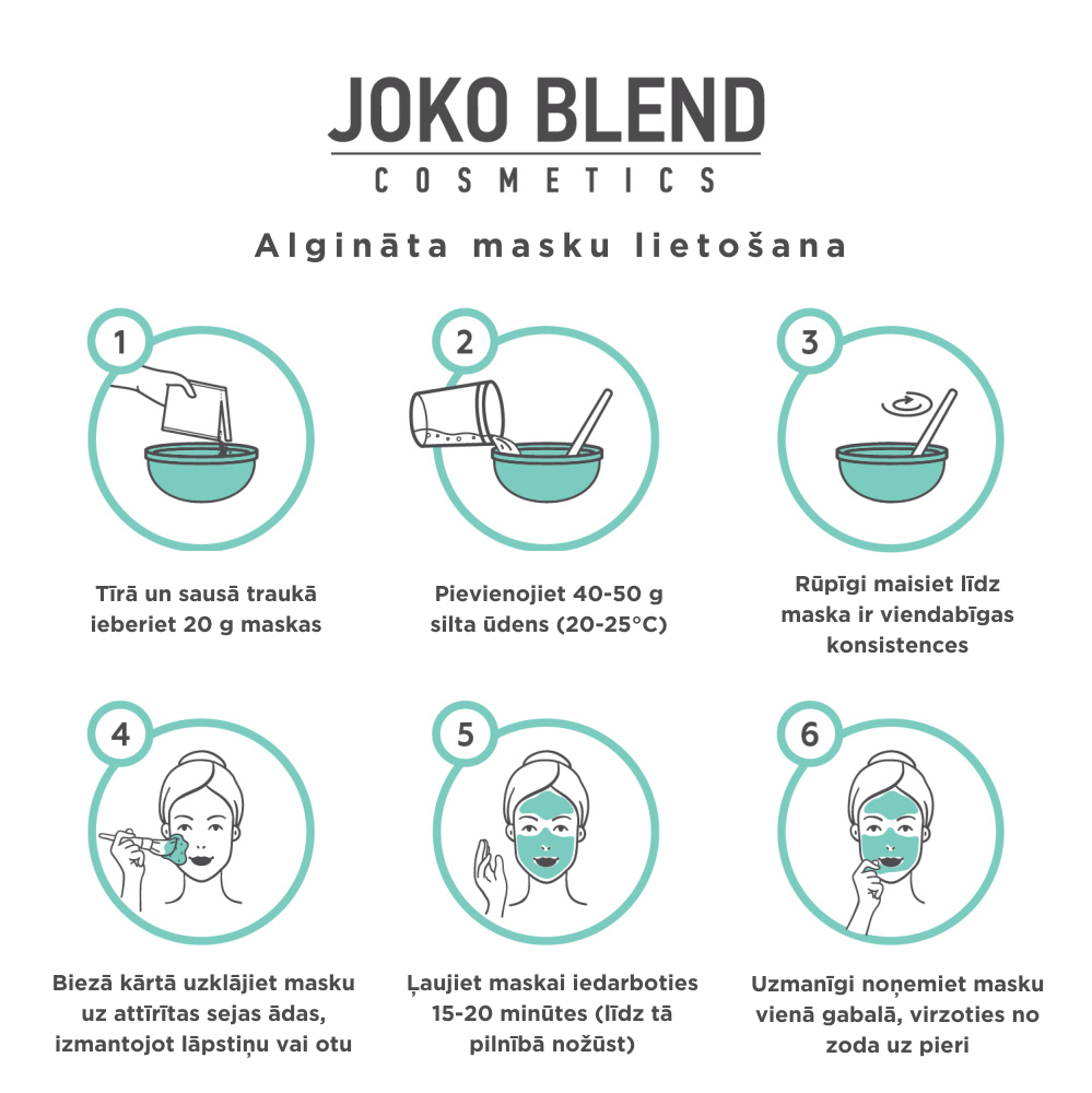 Joko Blend algināta attīrošā maska sejai ar kokogli 20 g