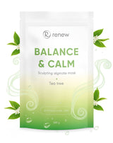 Renew Balance & Calm Alginate Rescue Mask with Tea Tree - Algināta maska ar tējas koka eļļu - dynasty.lv