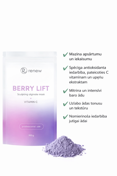 Renew Berry Lift Sculpting Alginate Mask with Vitamin C - Algināta maska - dynasty.lv