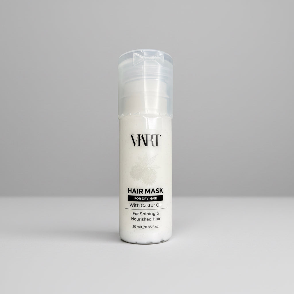 Viart nogludinoša maska matiem ar rīcineļļu