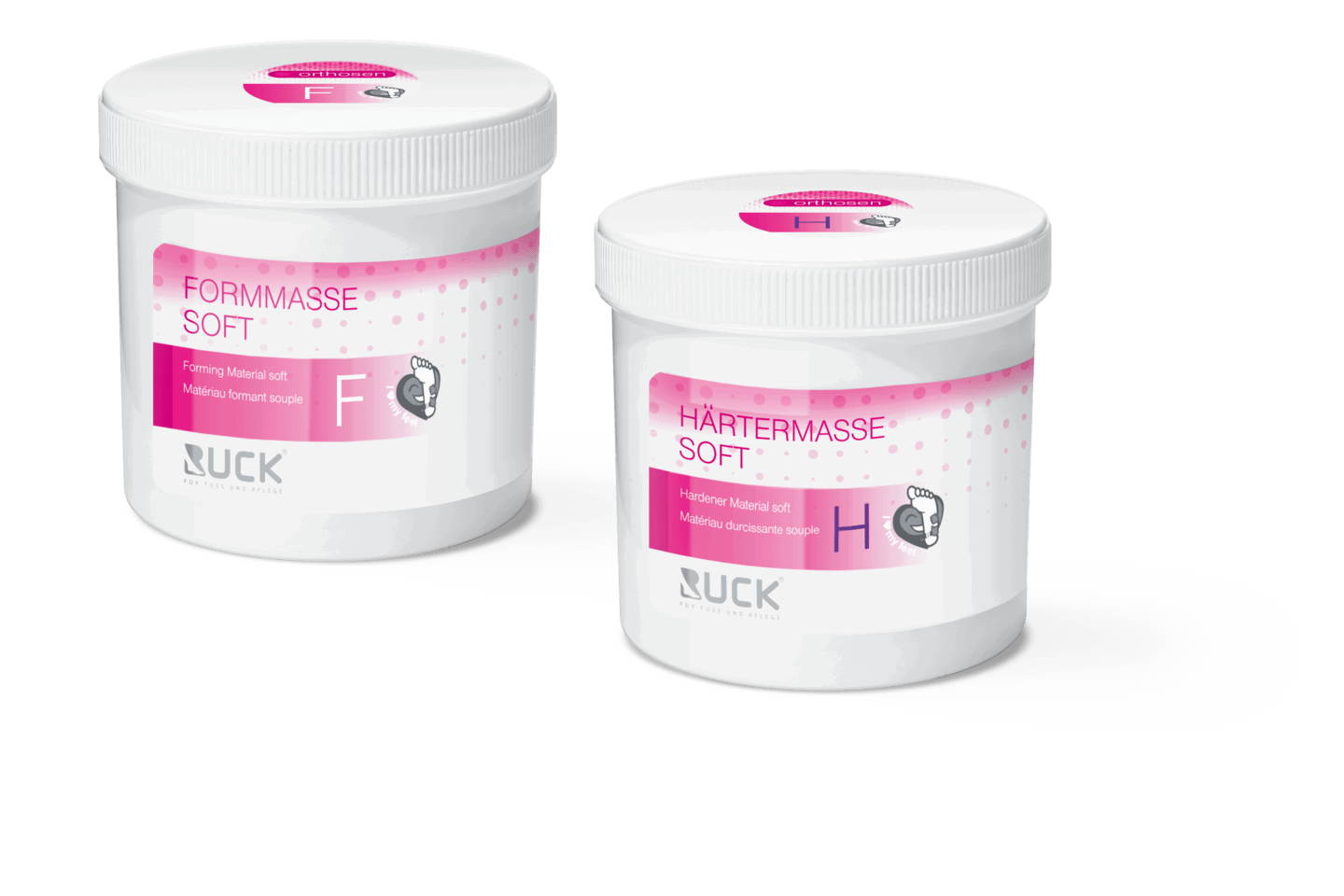 RUCK Orthotic molding and hardening compound | Ortožu masa SOFT, 2x250 g