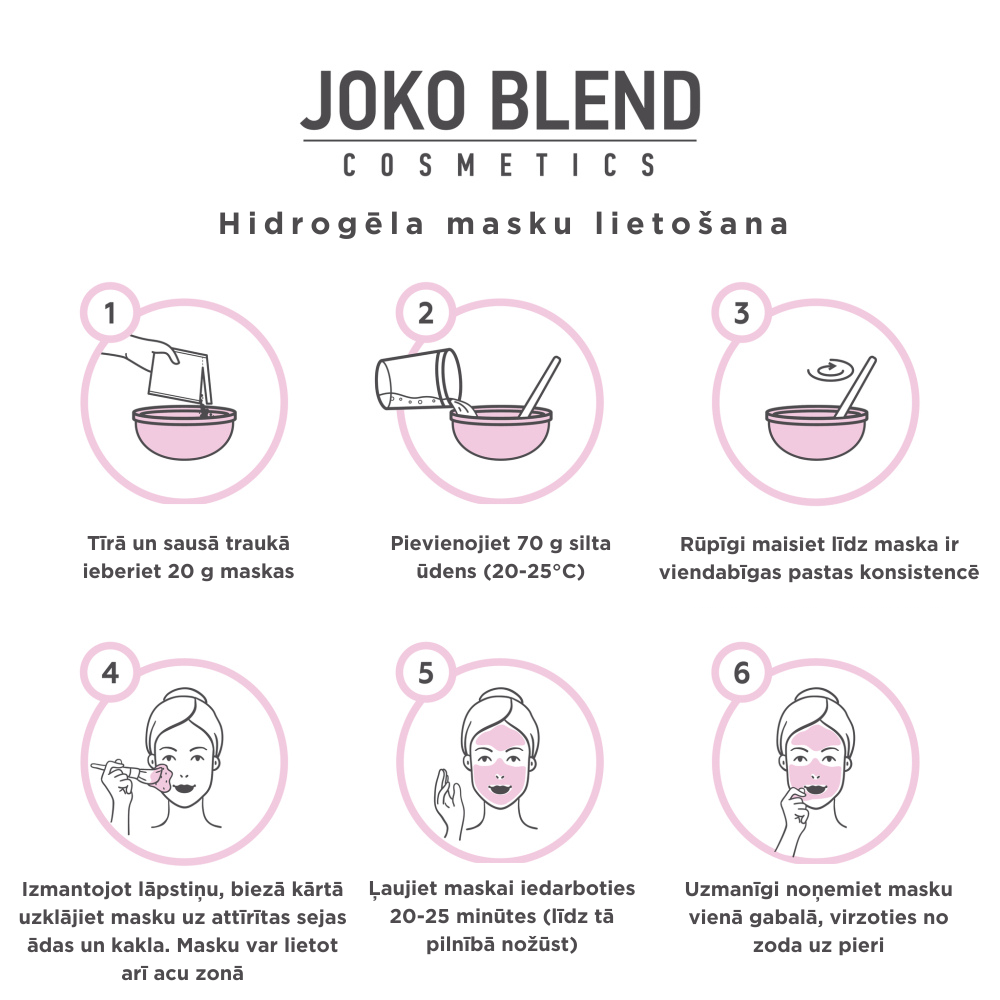 Joko Blend hidrogēla maska sejai ar jūras aļģēm 20 g