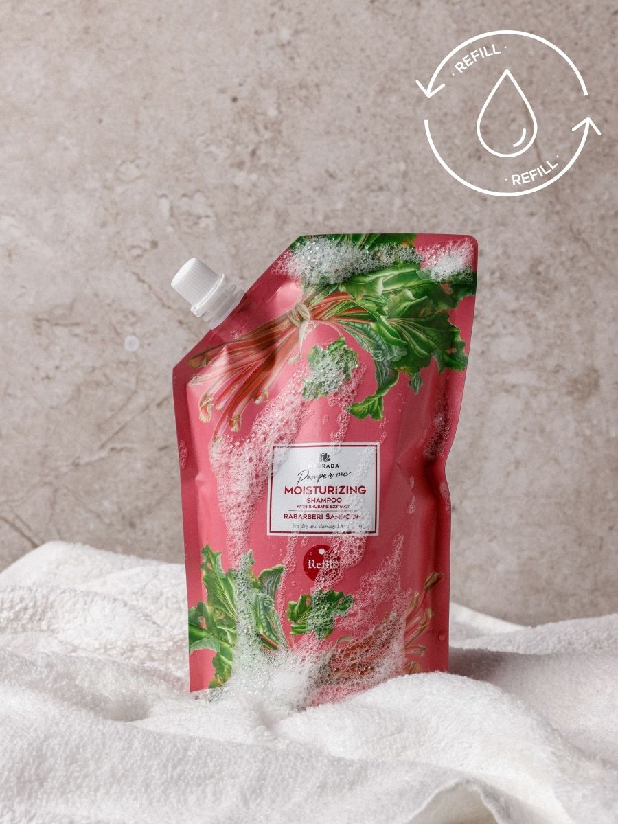 Magrada Rhubarb šampūns uzpildes iepakojumā, 500 ml