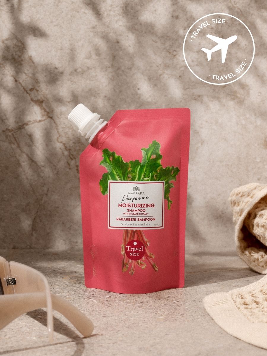 Magrada Rhubarb šampūns ceļojuma izmērā, 100 ml