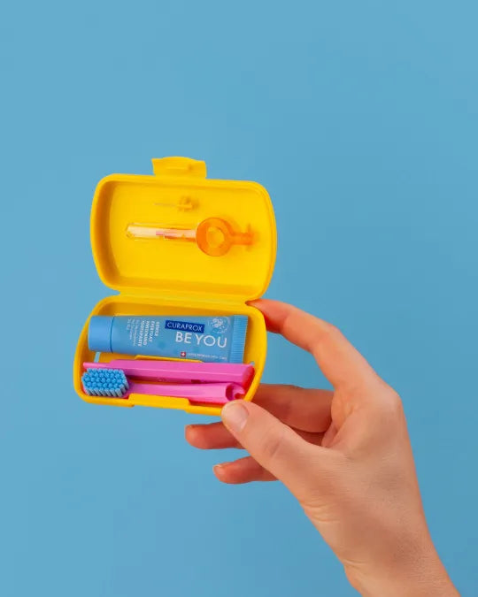 Ceļojuma komplekts, dzeltens