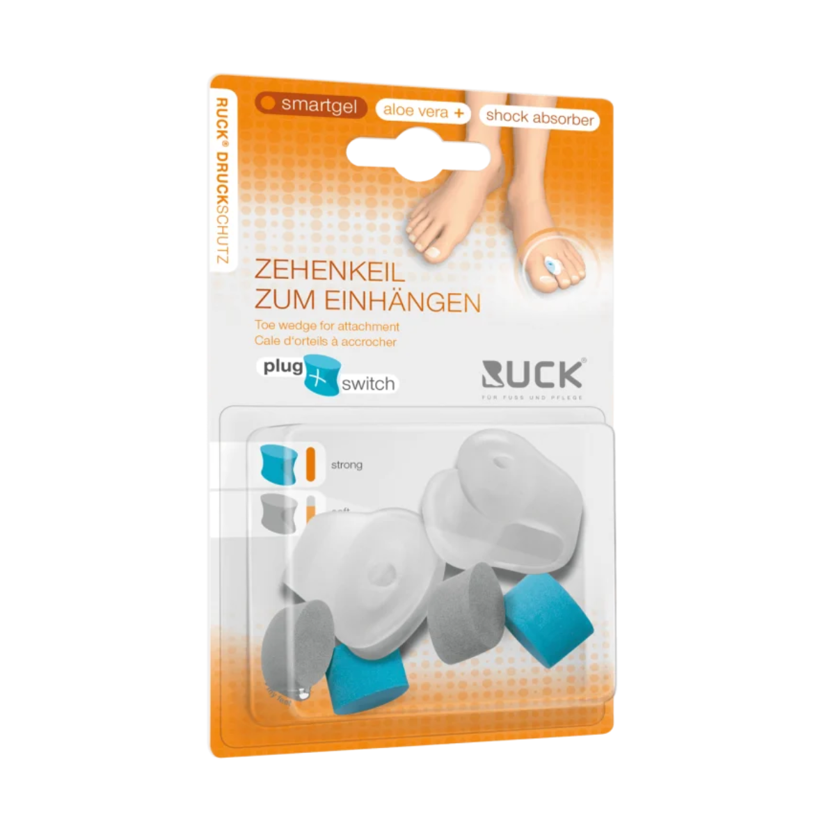 RUCK SmartGel pirkstu starplika, plug+switch