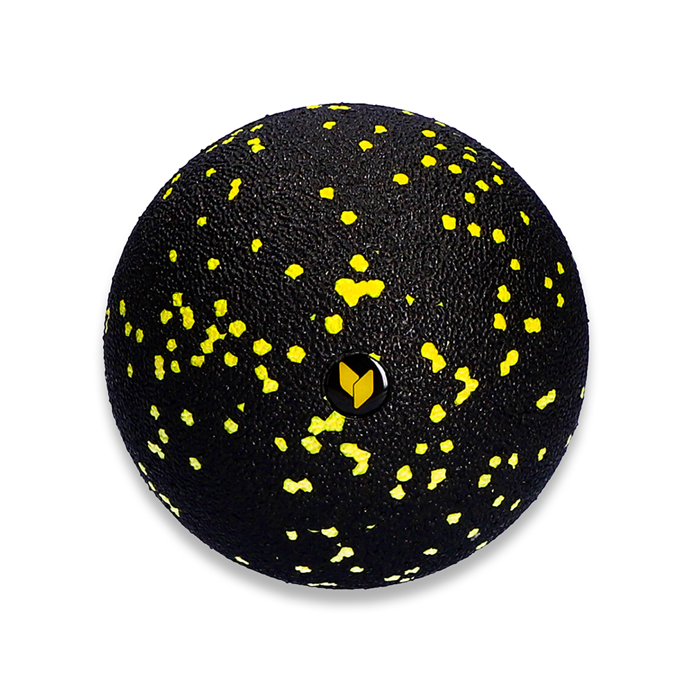 Masāžas bumbiņa melna/dzeltena | yellowMASSAGE Ball EPP